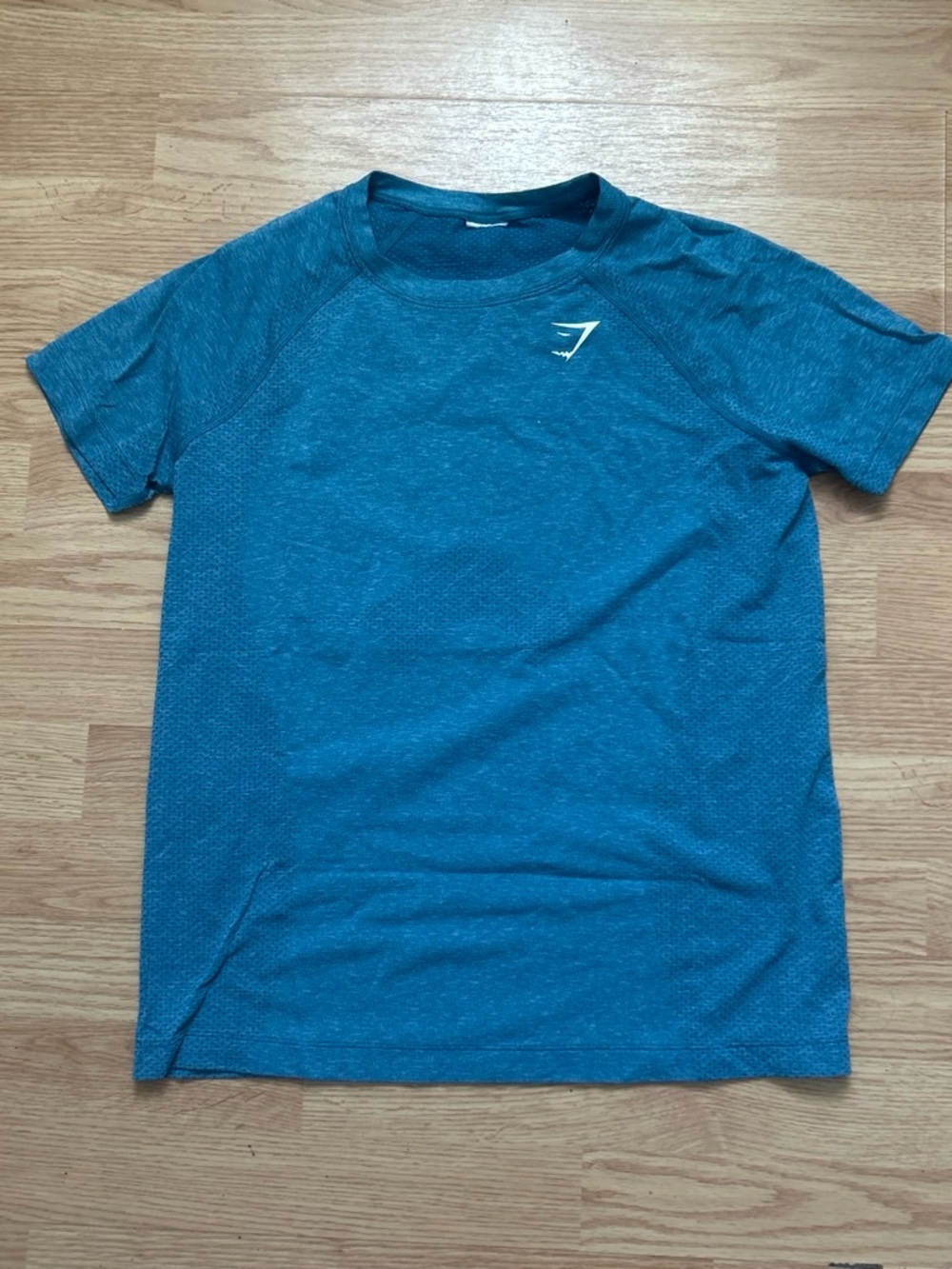 Gymshark Teal Heather Short Sleeve Performance Tee